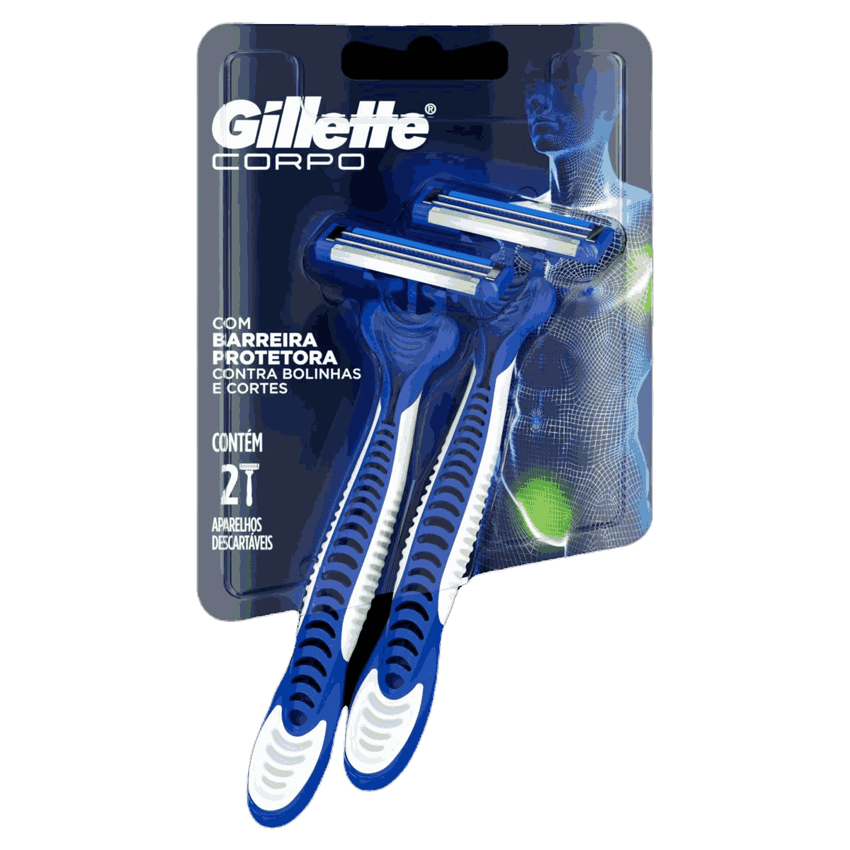 AP.DESCARTAVEL GILLETTE CORPO C/2                                                                   