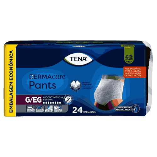 ROUPA INT.TENA PANTS DERMACARE G/EG C/24UN                                                          