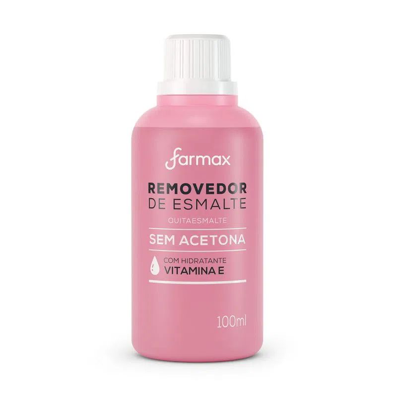 REMOVEDOR DE ESMALTE S/ACETONA FARMAX 100ML                                                         