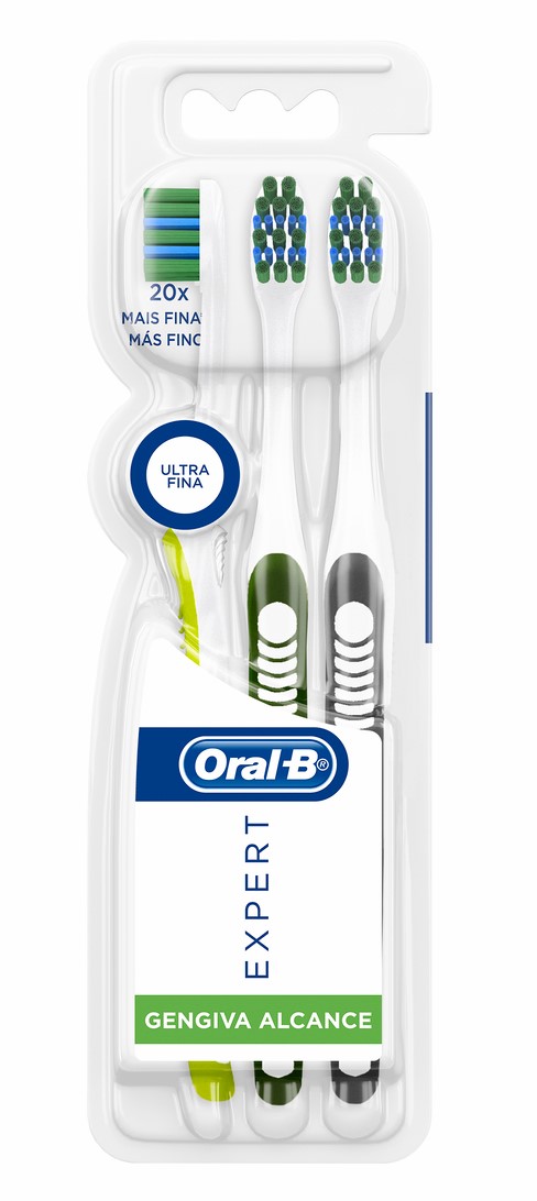 ESCOVA ORAL-B EXPERT GENGIVA ALCANCE UF 3 UNIDADES                                                  