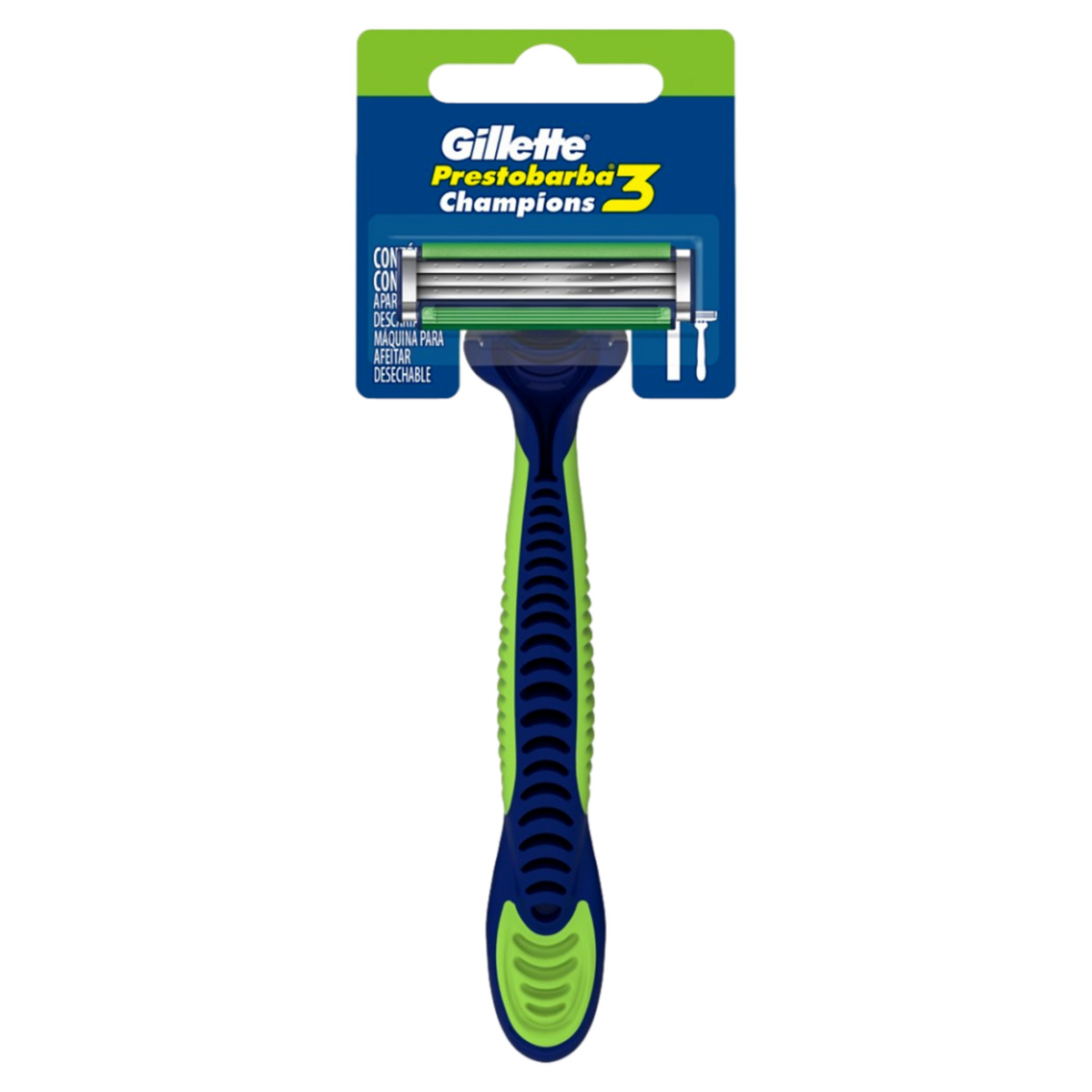 APARELHO PRESTOBARBA 3 OS CHAMPIONS GILLETTE C/1UN                                                   image number null