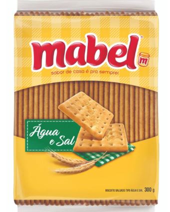 BISCOITO MABEL AGUA E SAL 300G                                                                       image number null