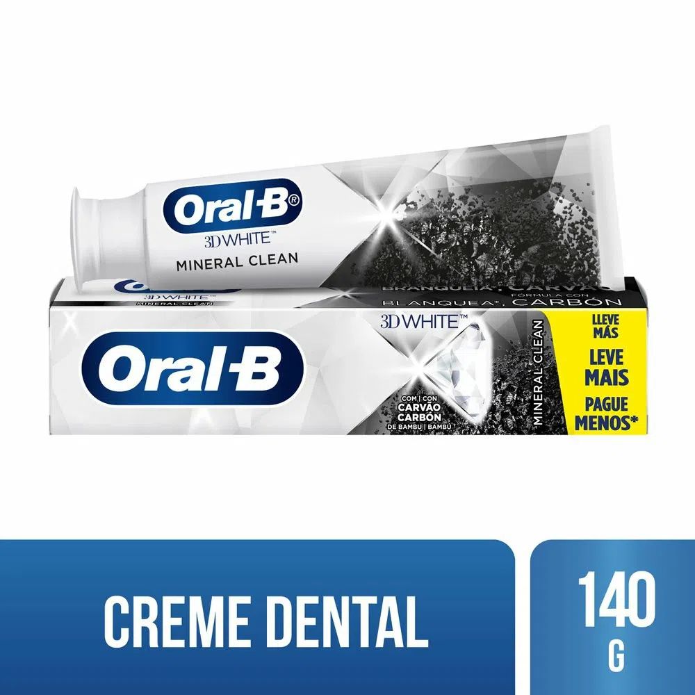 CREME DENTAL ORAL B 3D MINERAL CLEAN COM 140G                                                        image number null