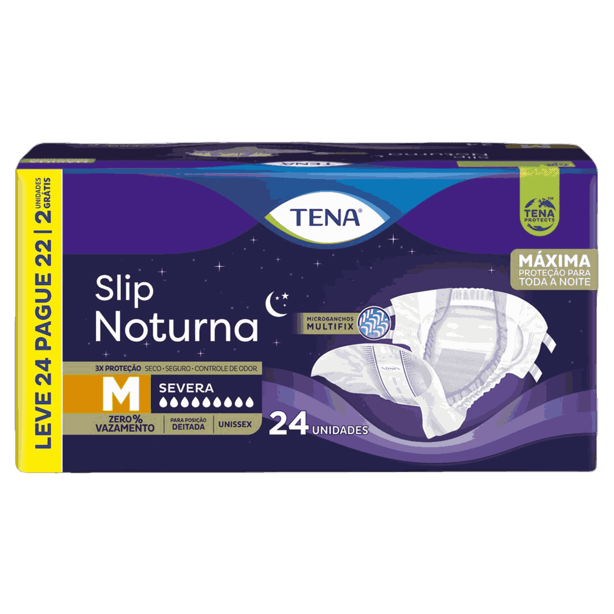 FRALDA TENA SLIP NOTURNA M LV24PG22                                                                 