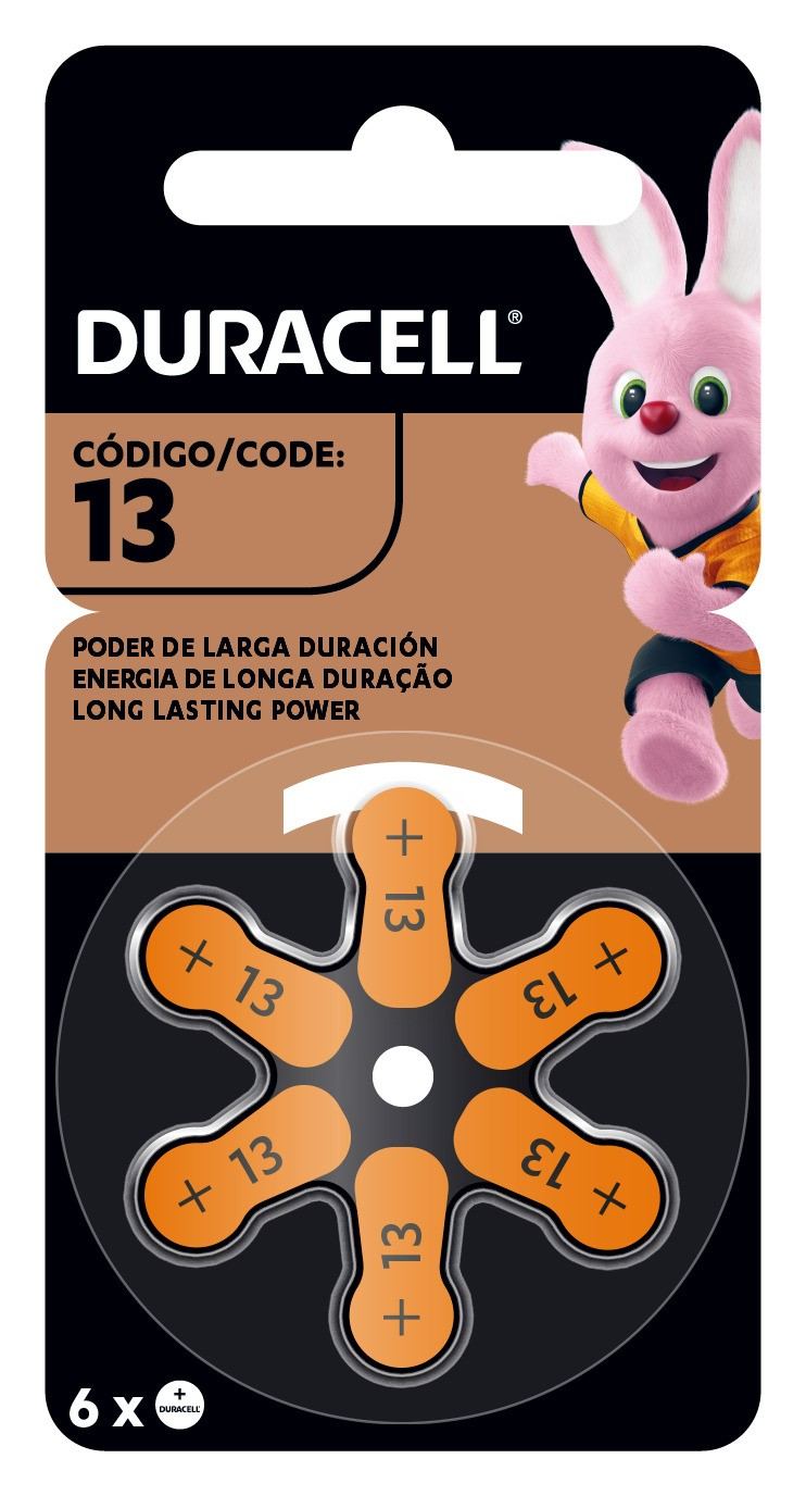 PILHA DURACELL AUDITIVA COM 6 UNIDADES                                                              