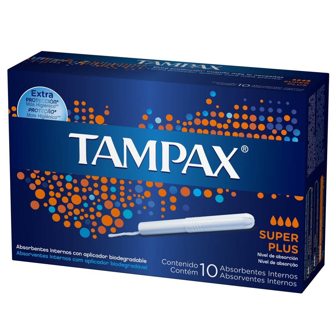 ABSORVENTE TAMPAX SUPER PLUS 10 UNIDADES                                                            