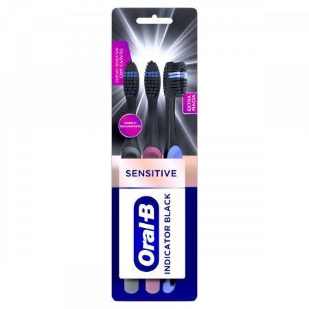 ESC.ORAL-B INDICATOR BLACK SENSITIVE C/3UN                                                          