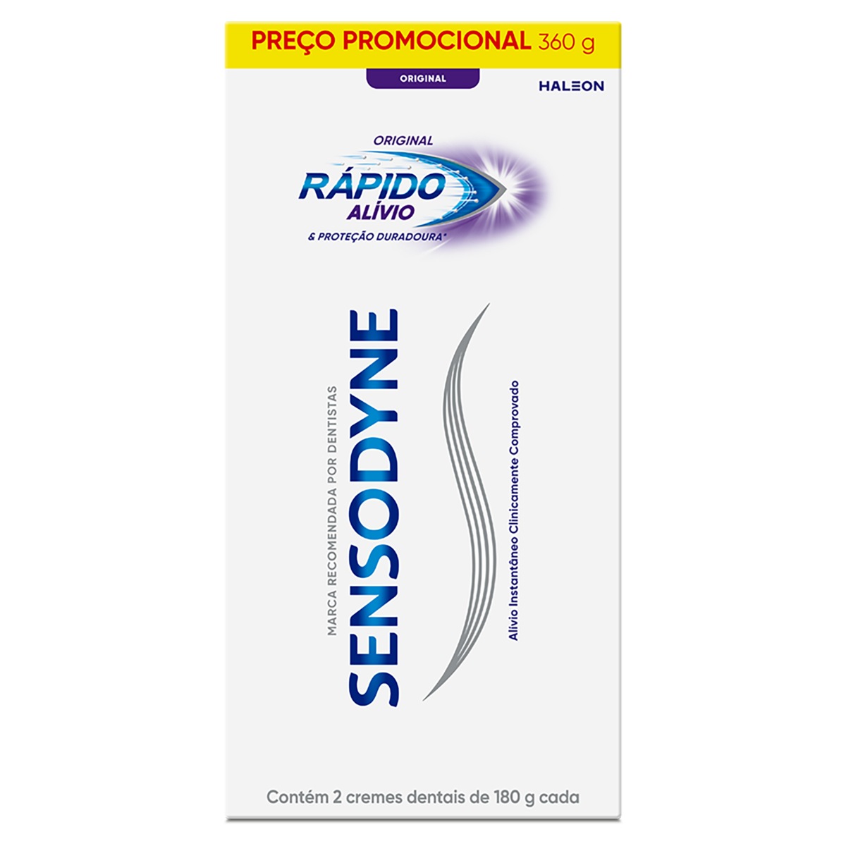 KIT CREME SENSODYNE RAPIDO ALIVIO E PROT.DURADOURA 180G C2UN PROMO                                  