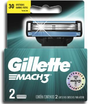 CARGA MACH3 GILLETTE COM 2 UNIDADES                                                                 