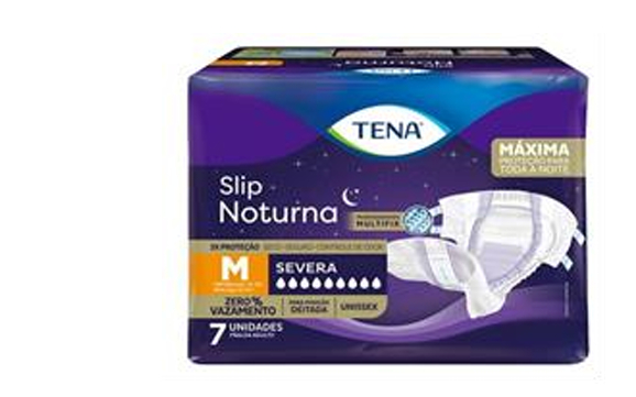 FRALDA TENA SLIP NOTURNA M COM 7 UNIDADES                                                           