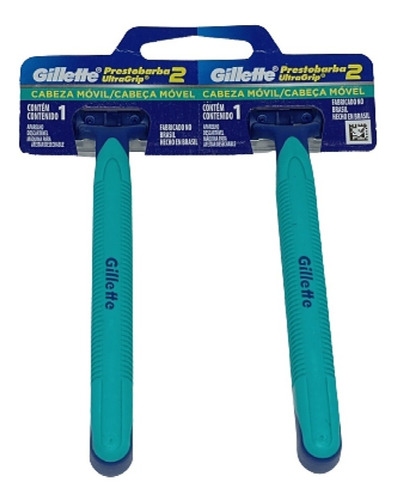 APARELHO PRESTOBARBA ULTRAGRIP MÓVEL OS GILLETTE COM 2                                              