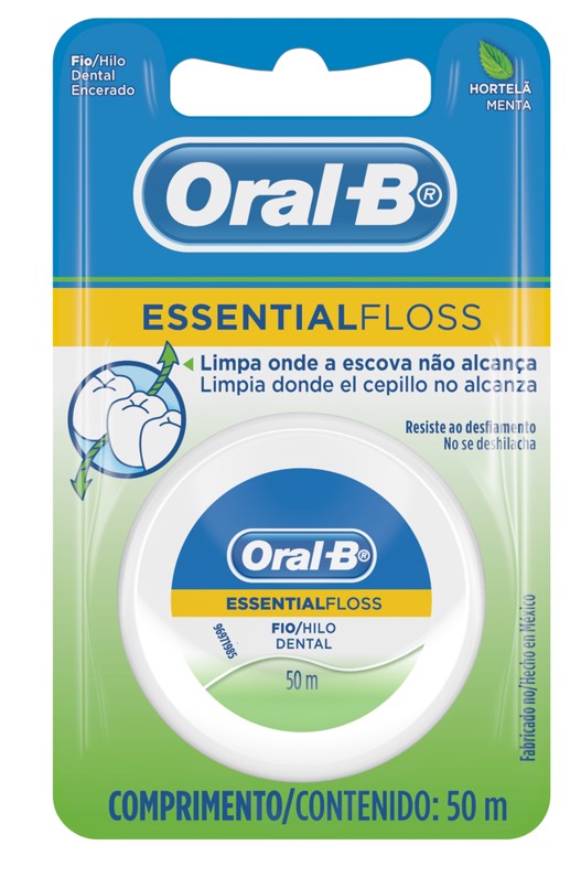 FIO DENTAL ORAL B ESSENTIAL FLOSS MENTA 50 METROS                                                    image number null