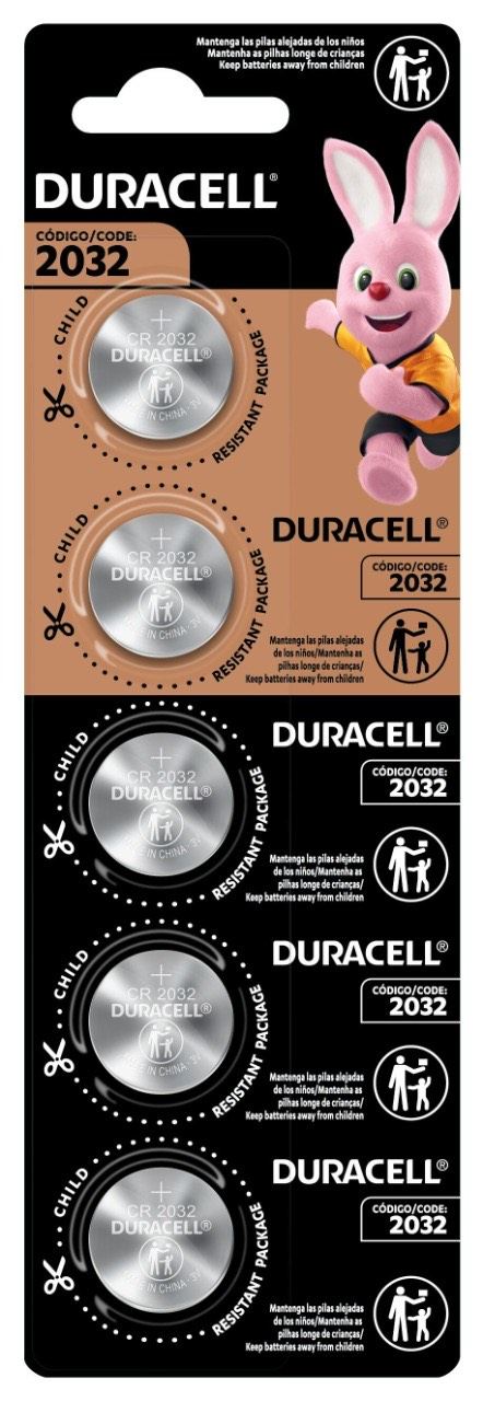 BATERIA DURACELL DE LÍTIO CR2032 CARTELADO COM 1 UNIDADE                                            