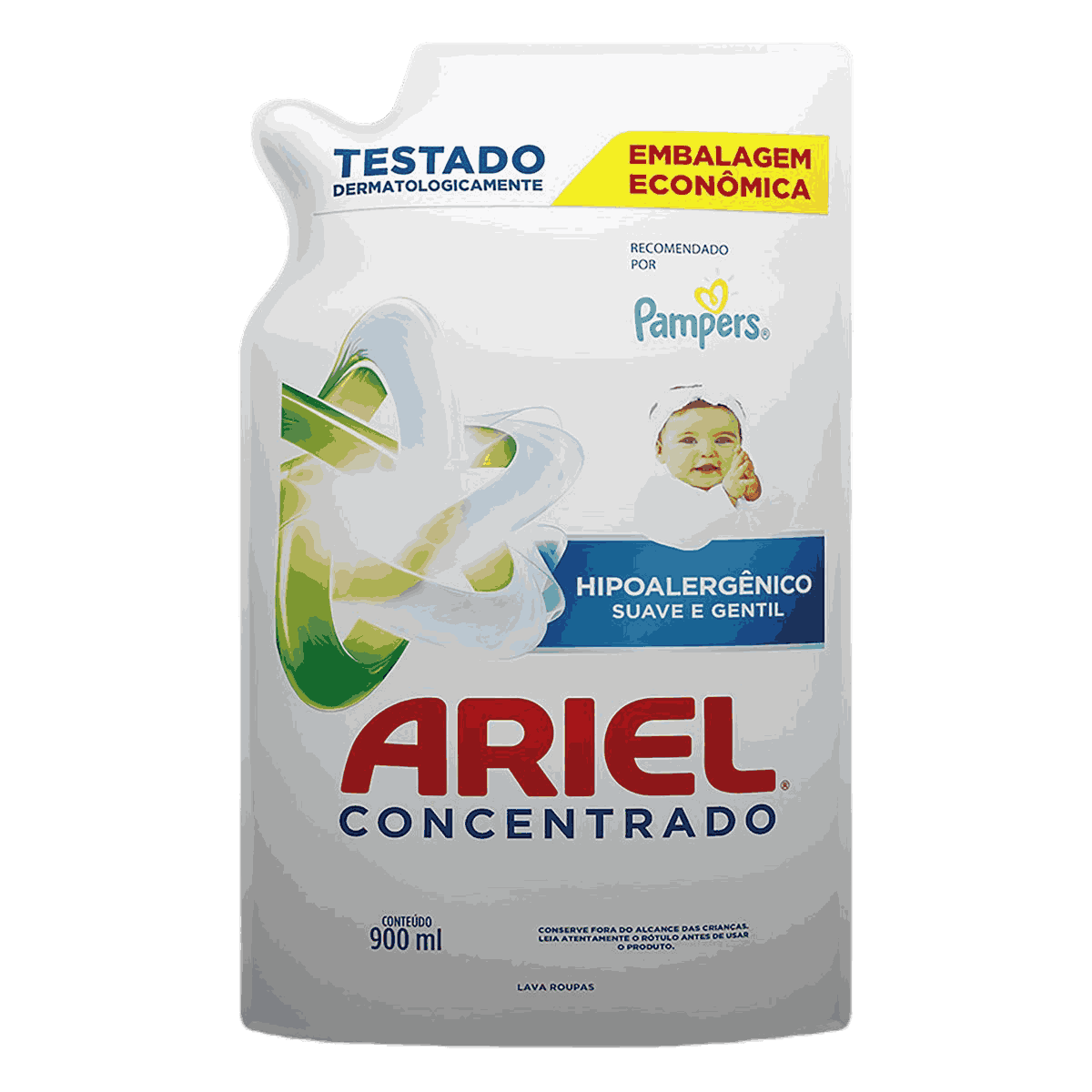 DETERGENTE LIQUIDO ARIEL CONCENTRADO SENSITIVE 900ML                                                