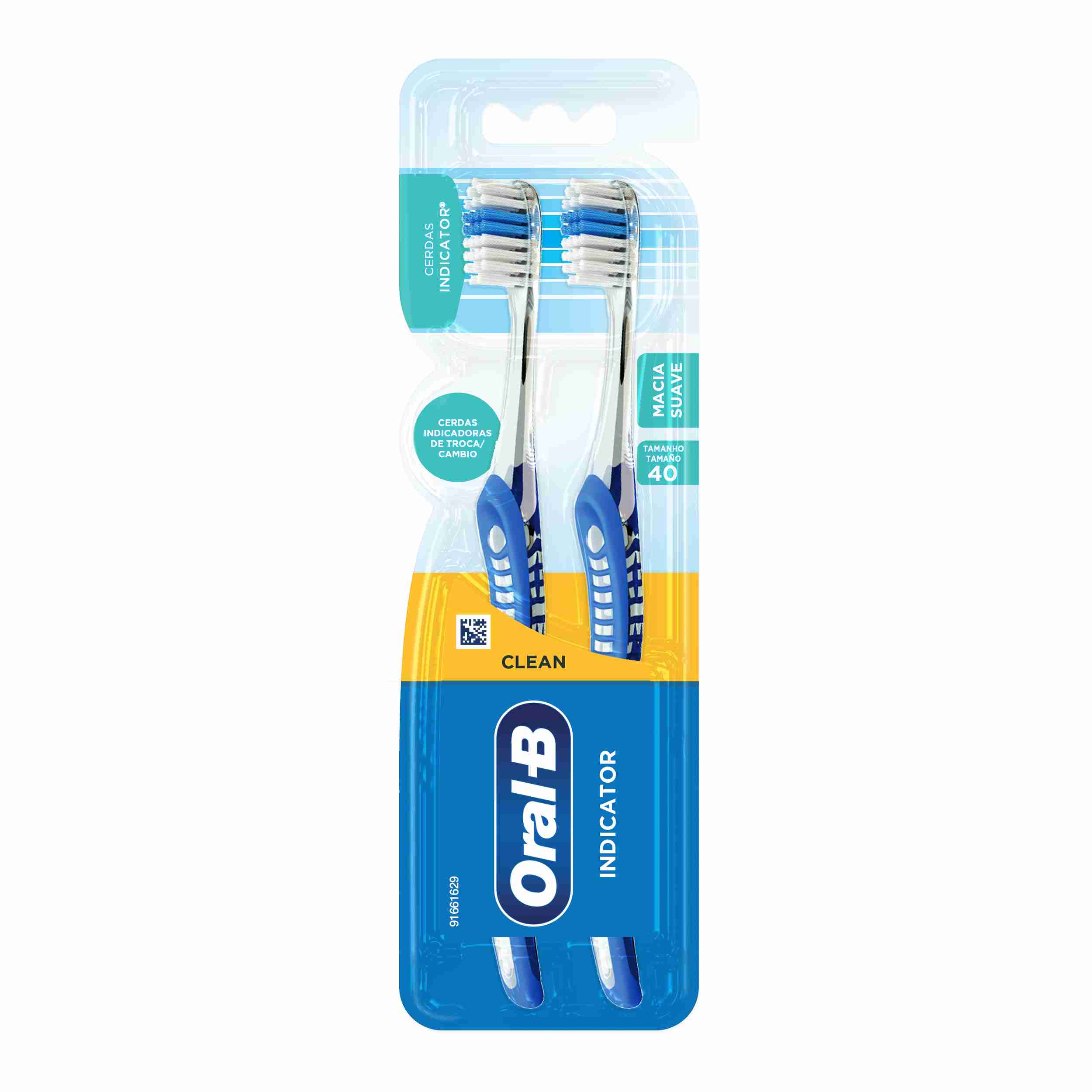 ESCOVA ORAL-B INDICATOR PLUS 40 MACIA LEVE 2 PAGUE 1                                                 image number null
