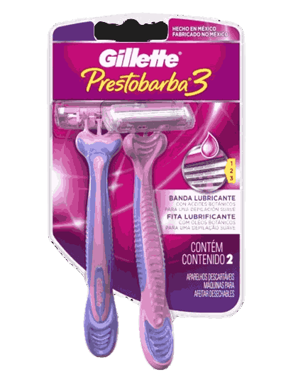 APARELHO PRESTOBARBA 3 FEMININO GILLETTE COM 2 UNIDADES                                             