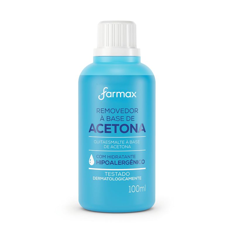 REMOVEDOR DE ESMALTE A BASE DE ACETONA FARMAX 100ML                                                 