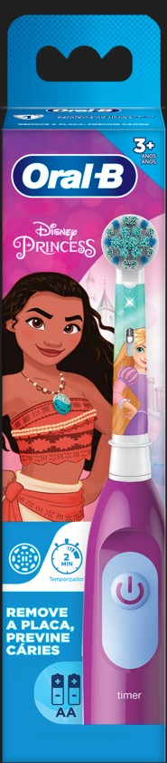 ESCOVA ELÉTRICA ORAL-B KIDS PRINCESAS + PILHAS                                                      