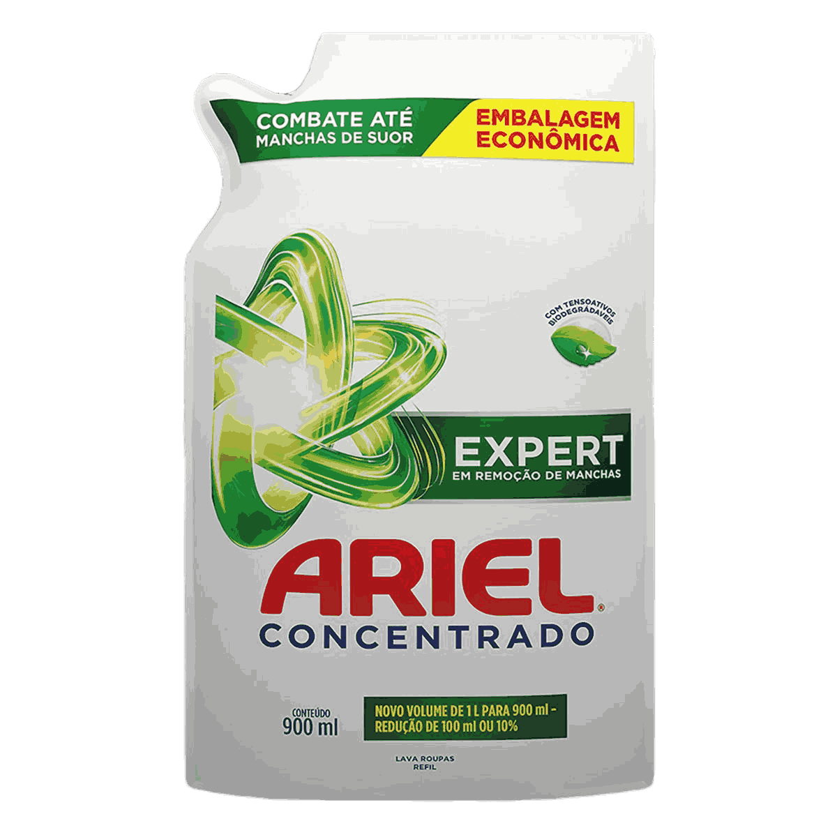 DETERGENTE LÍQUIDO ARIEL CONCENTRADO EXPERT REFIL 900ML                                             