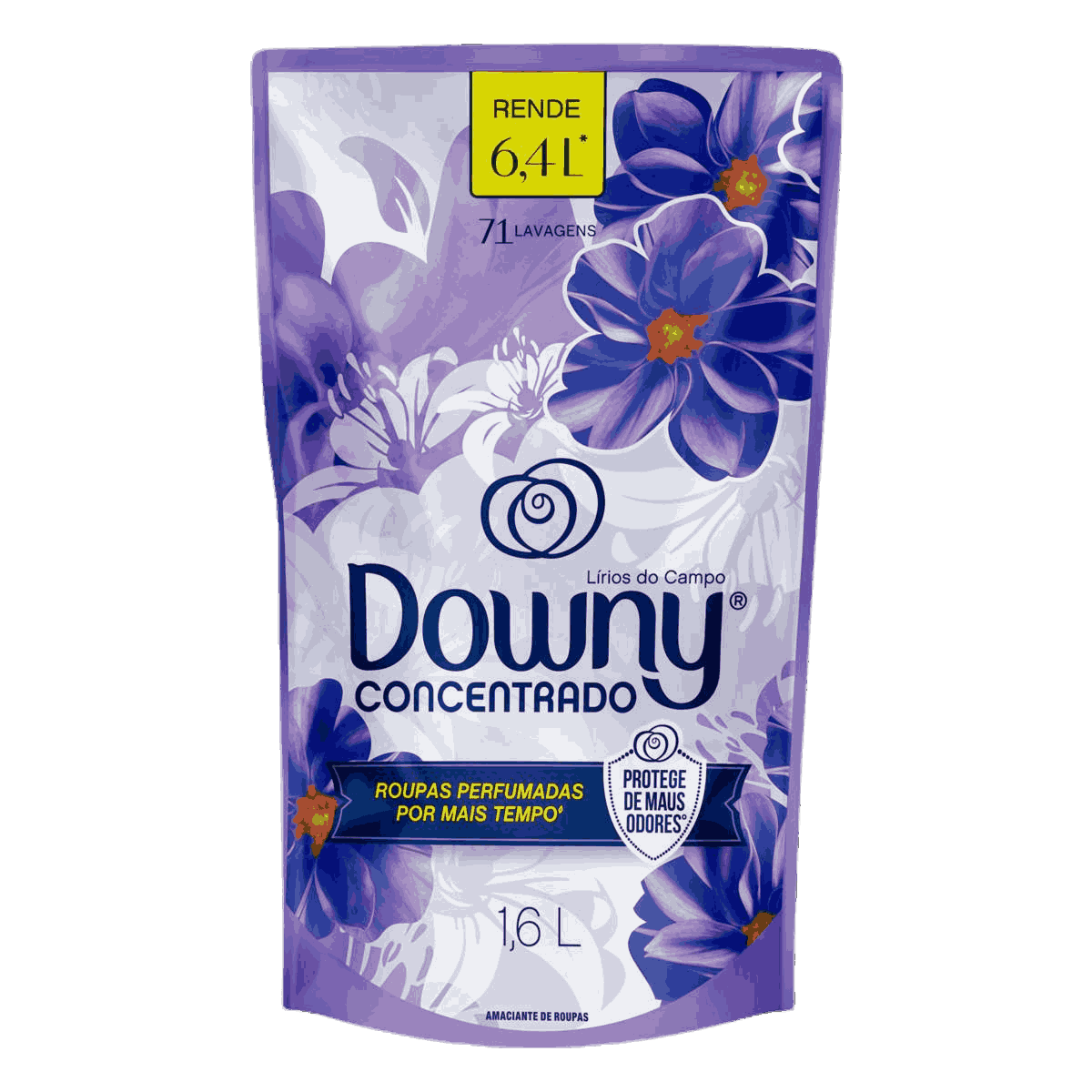 AMACIANTE DOWNY LÍRIOS DO CAMPO REFIL 1600ML                                                        