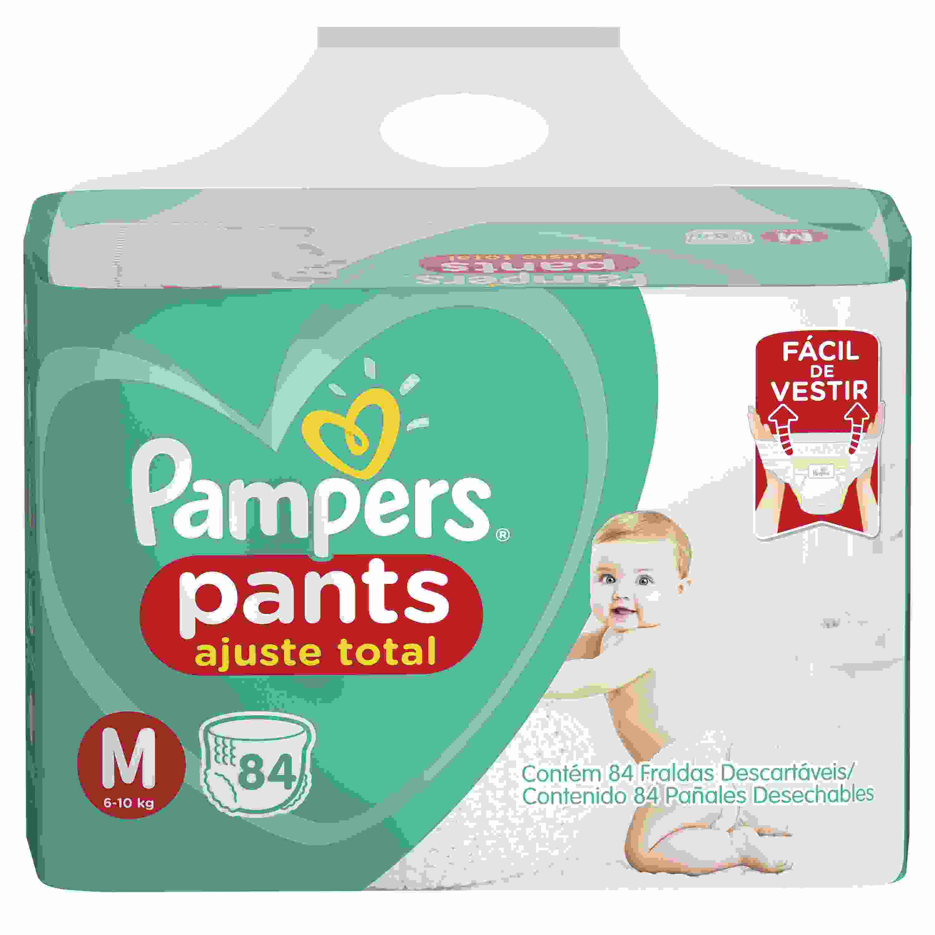 FRALDA PAMPERS PANTS CONFORT SEC M 84 UNIDADES                                                      