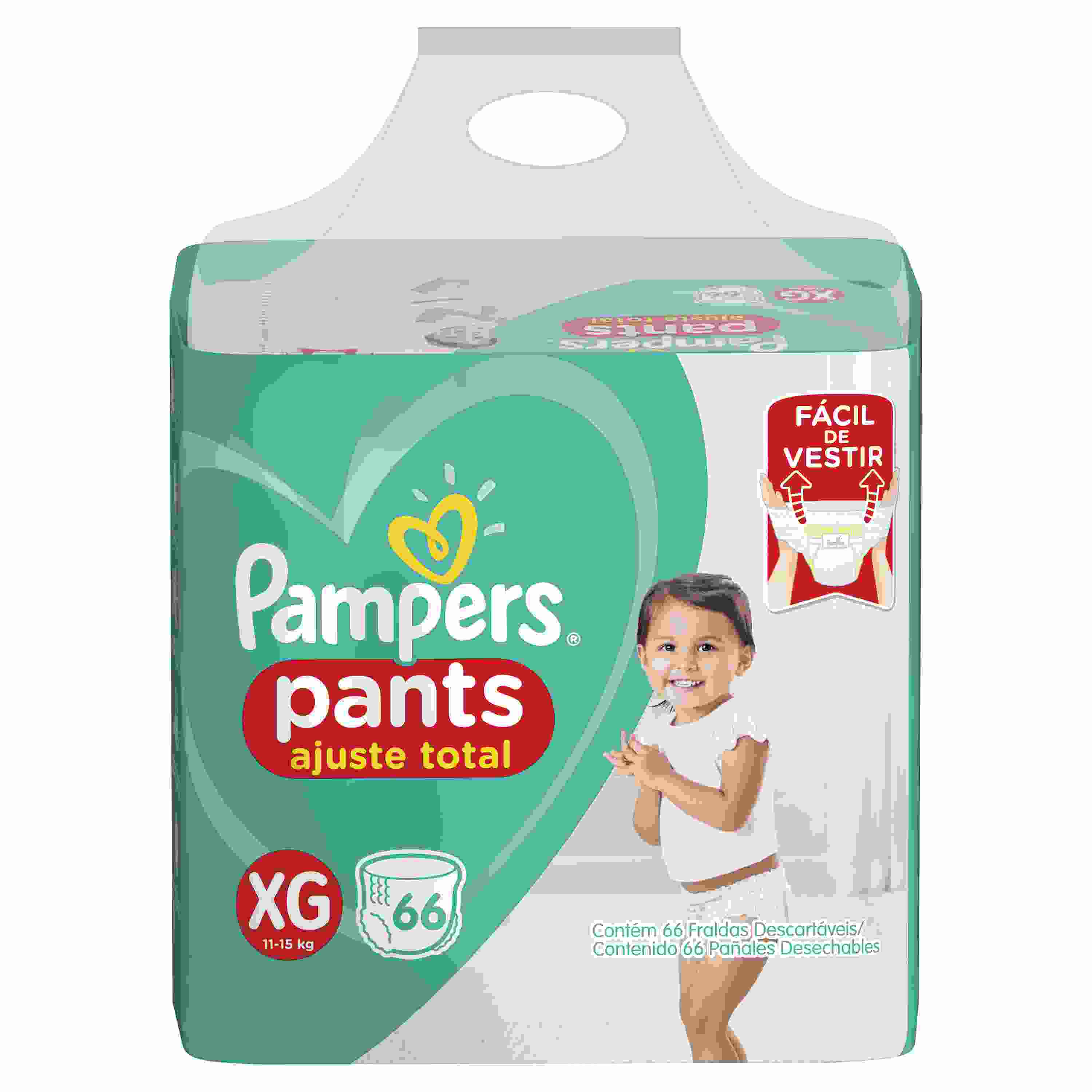 FRALDA PAMPERS PANTS CONFORT SEC XG 66 UNIDADES                                                      image number null