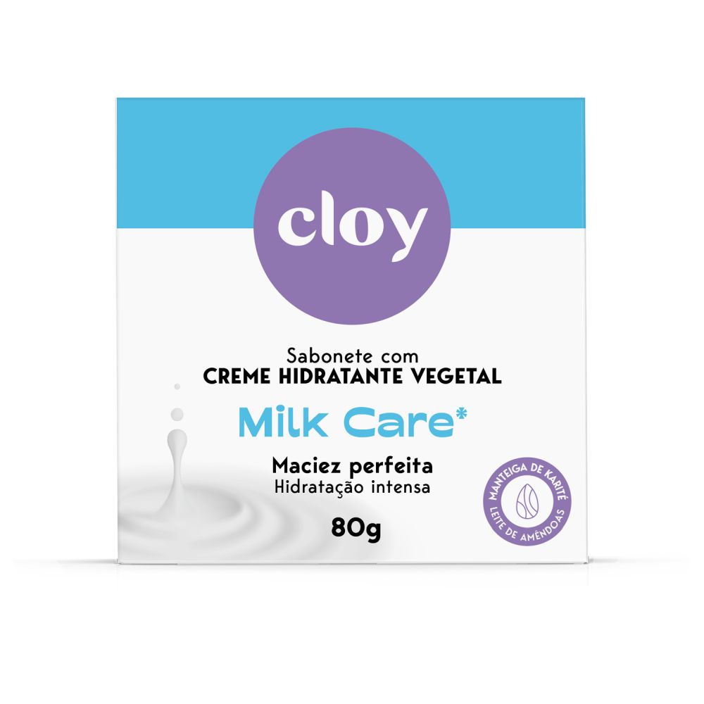 SABONETE CLOY MILK CARE 80GR                                                                        