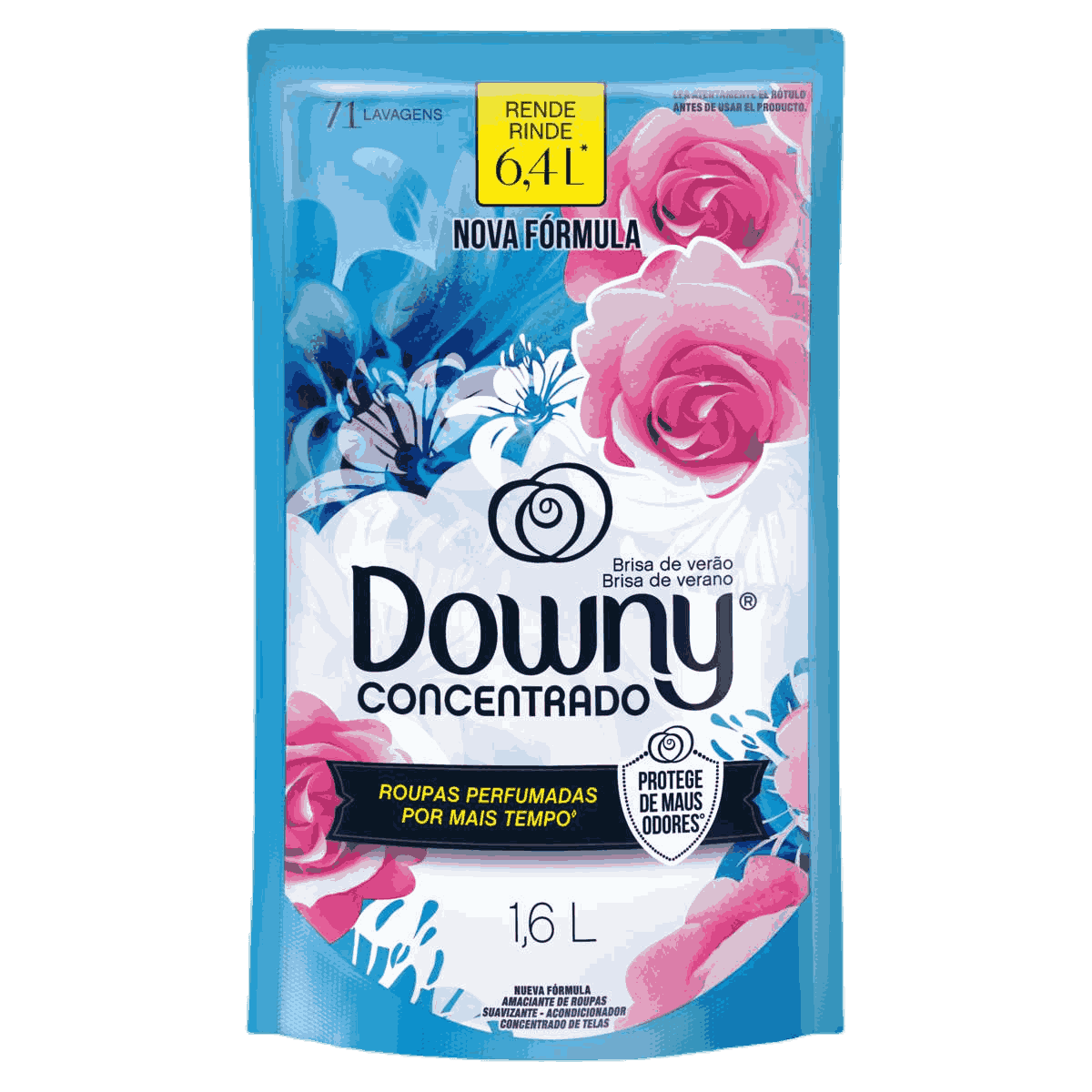 AMACIANTE DOWNY POUCH BRISA DE VERÃO 1600ML                                                         