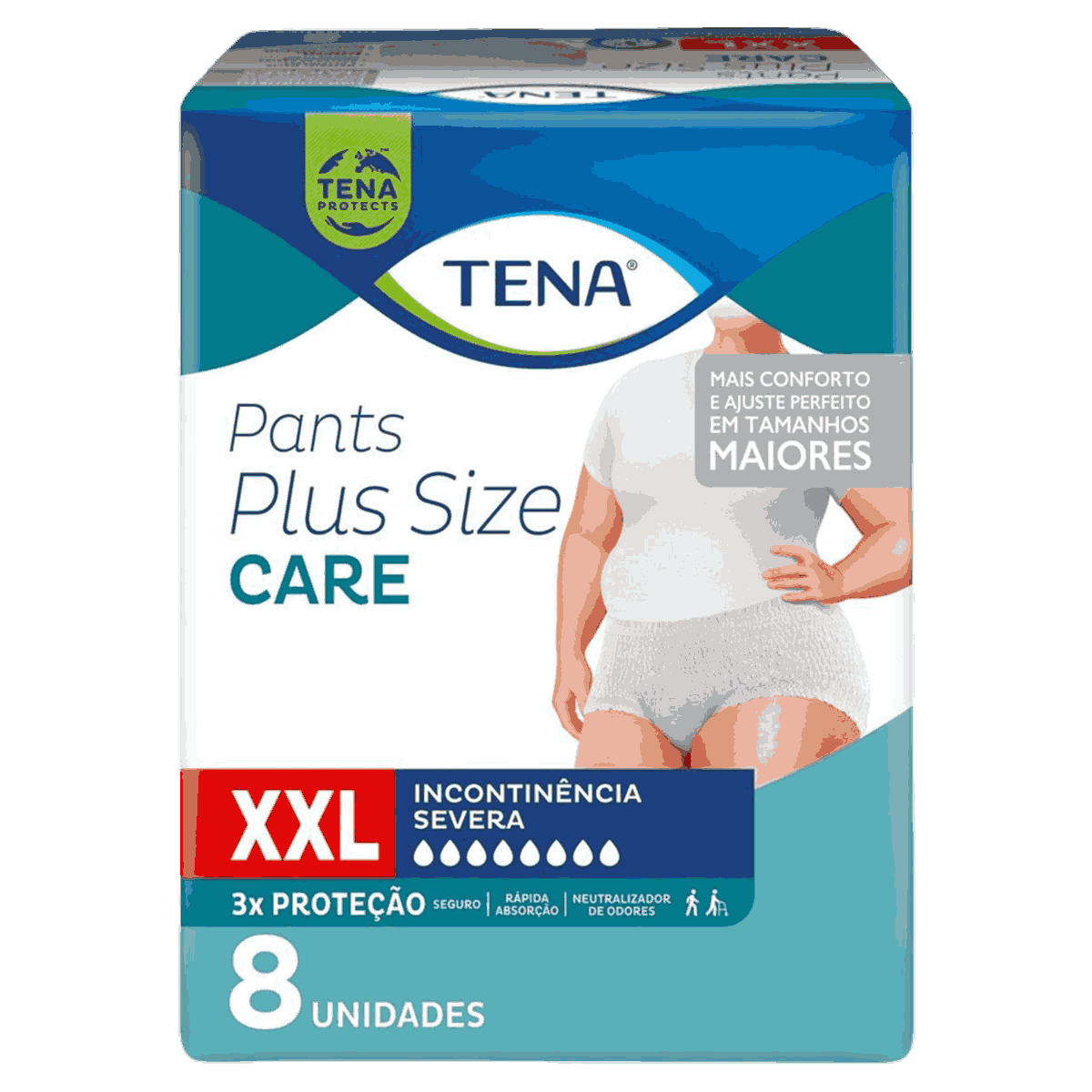 ROUPA INT.TENA PANTS PLUS SIZE CARE XXL C/8UN                                                        image number null