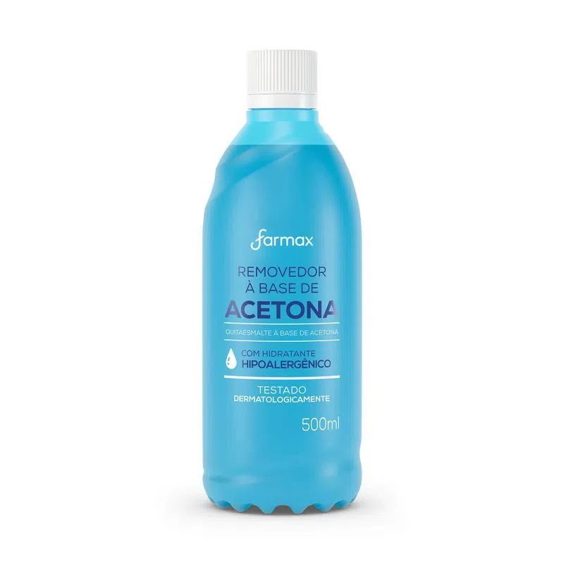 REMOVEDOR DE ESMALTE A BASE DE ACETONA FARMAX 500ML                                                 