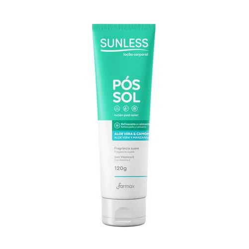 LOCAO CORP.POS SOL SUNLESS ALOE VERA E CAMOMILA 120G                                                