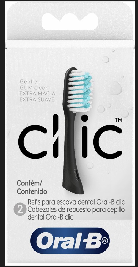 REFIL PARA ESCOVA DE DENTE ORAL-B CLIC 2 UNIDADES                                                   