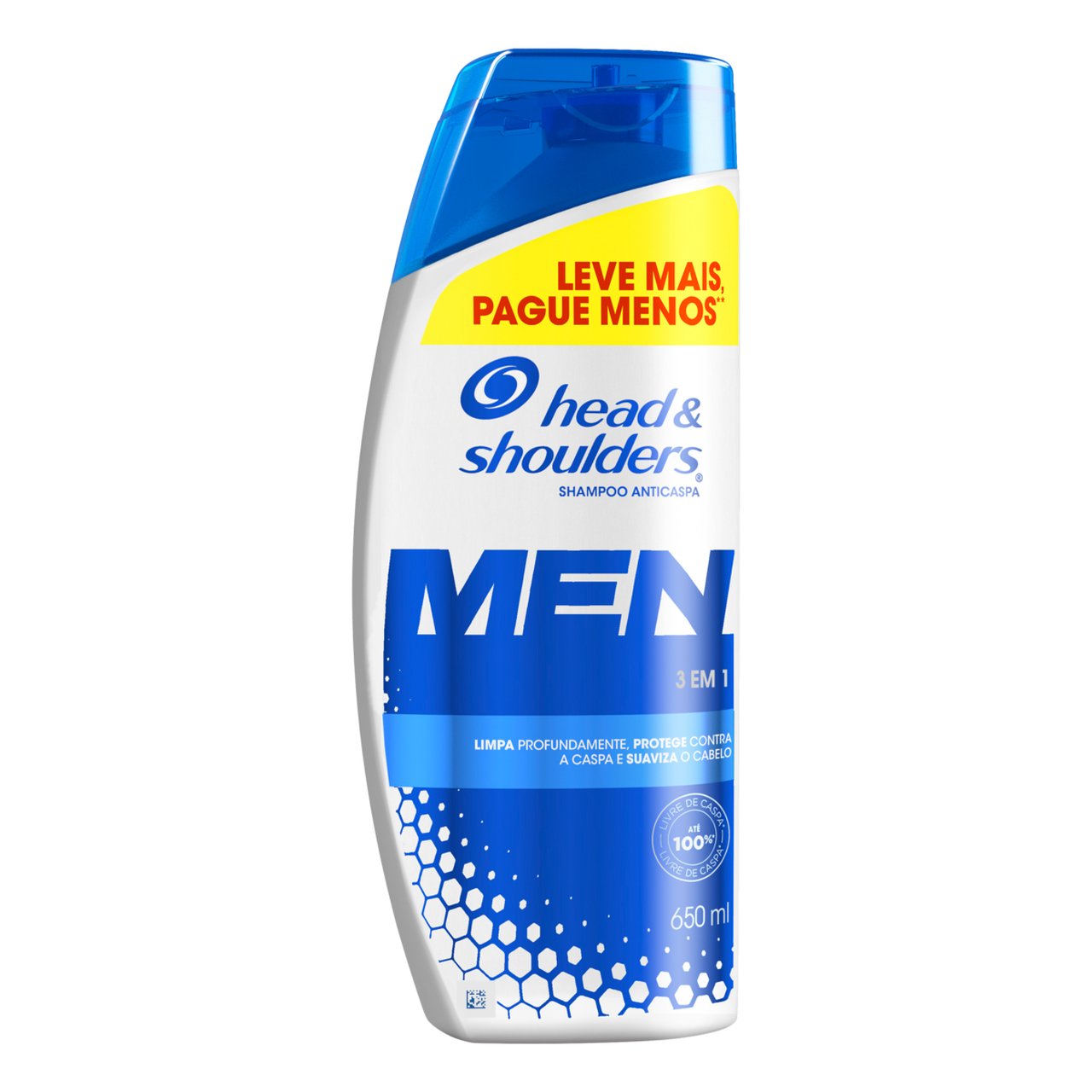 SH.HEAD & SHOULDERS MEN 3 EM 1 650ML LMPM                                                           