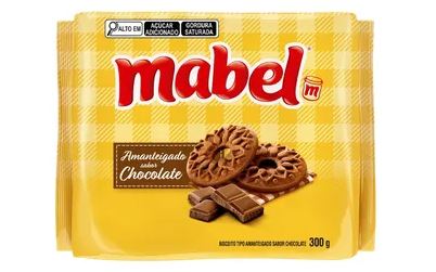 BISCOITO MABEL AMANTEIGADO CHOCOLATE 300G                                                           