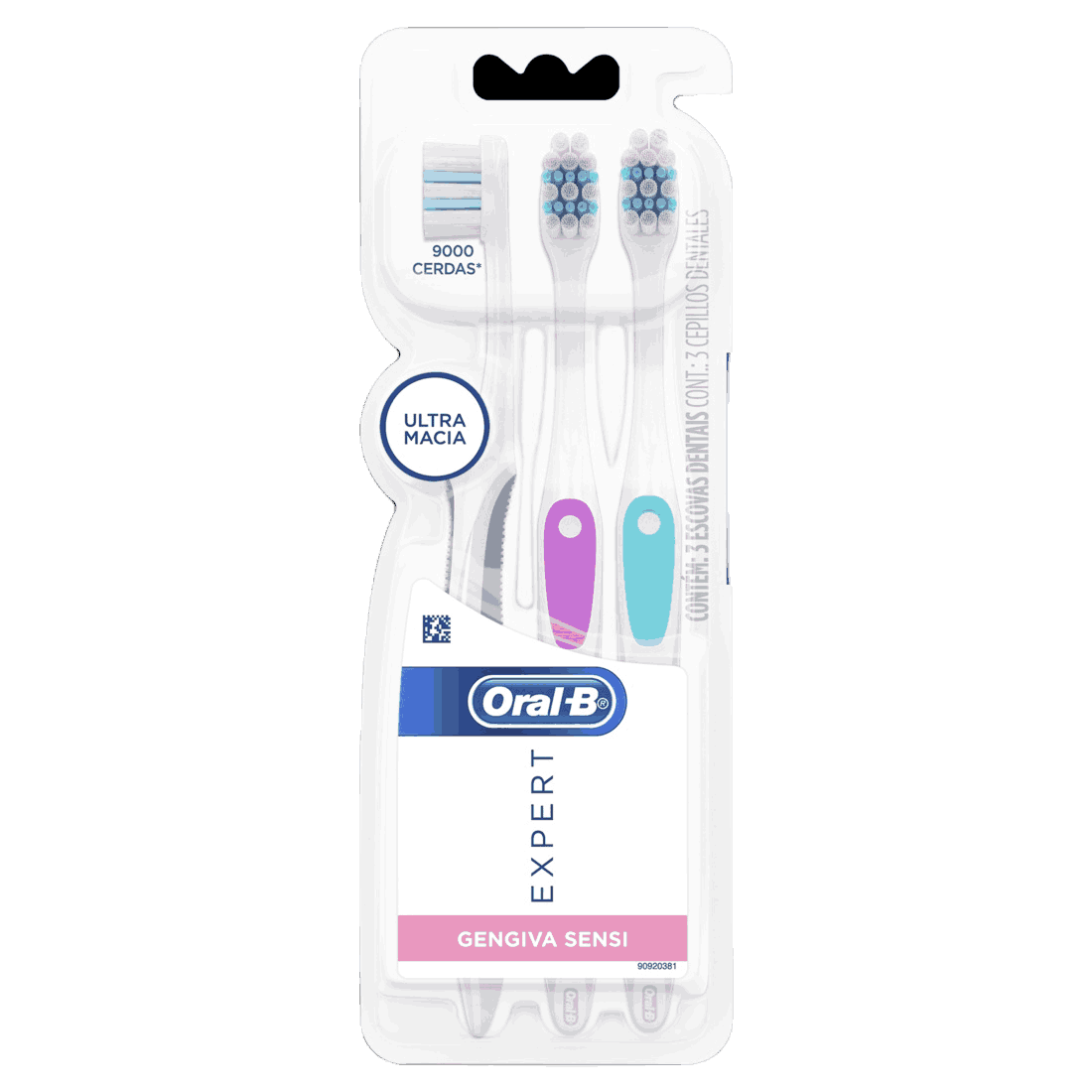 ESCOVA ORAL-B EXPERT GENGIVA SENSI 3 UNIDADES                                                        image number null