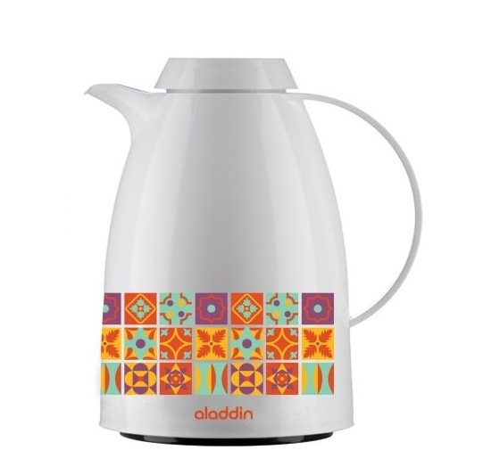 BULE TÉRMICO ALADDIN COLÚMBIA RETRO BRANCO 750ML                                                    