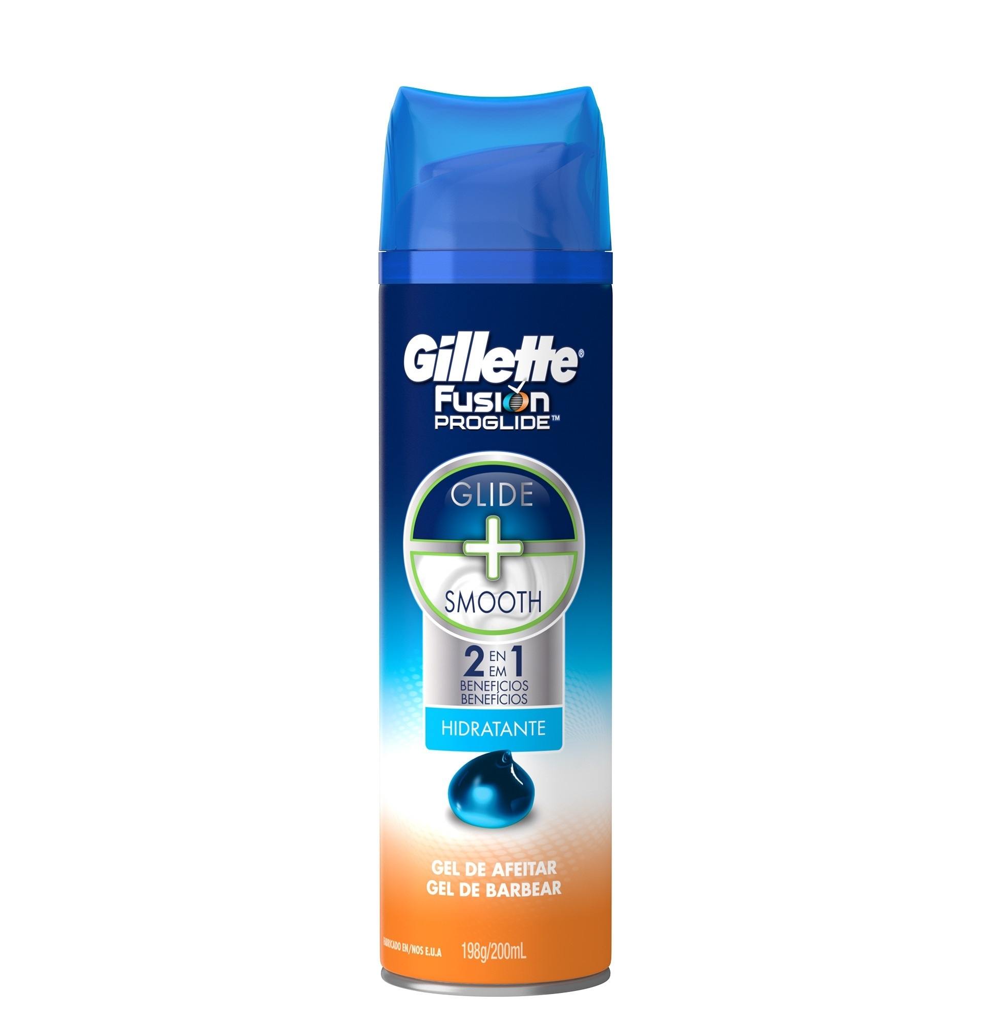 GEL DE BARBEAR HIDRATANTE  GILLETTE FUSION PROGLIDE 198G                                            