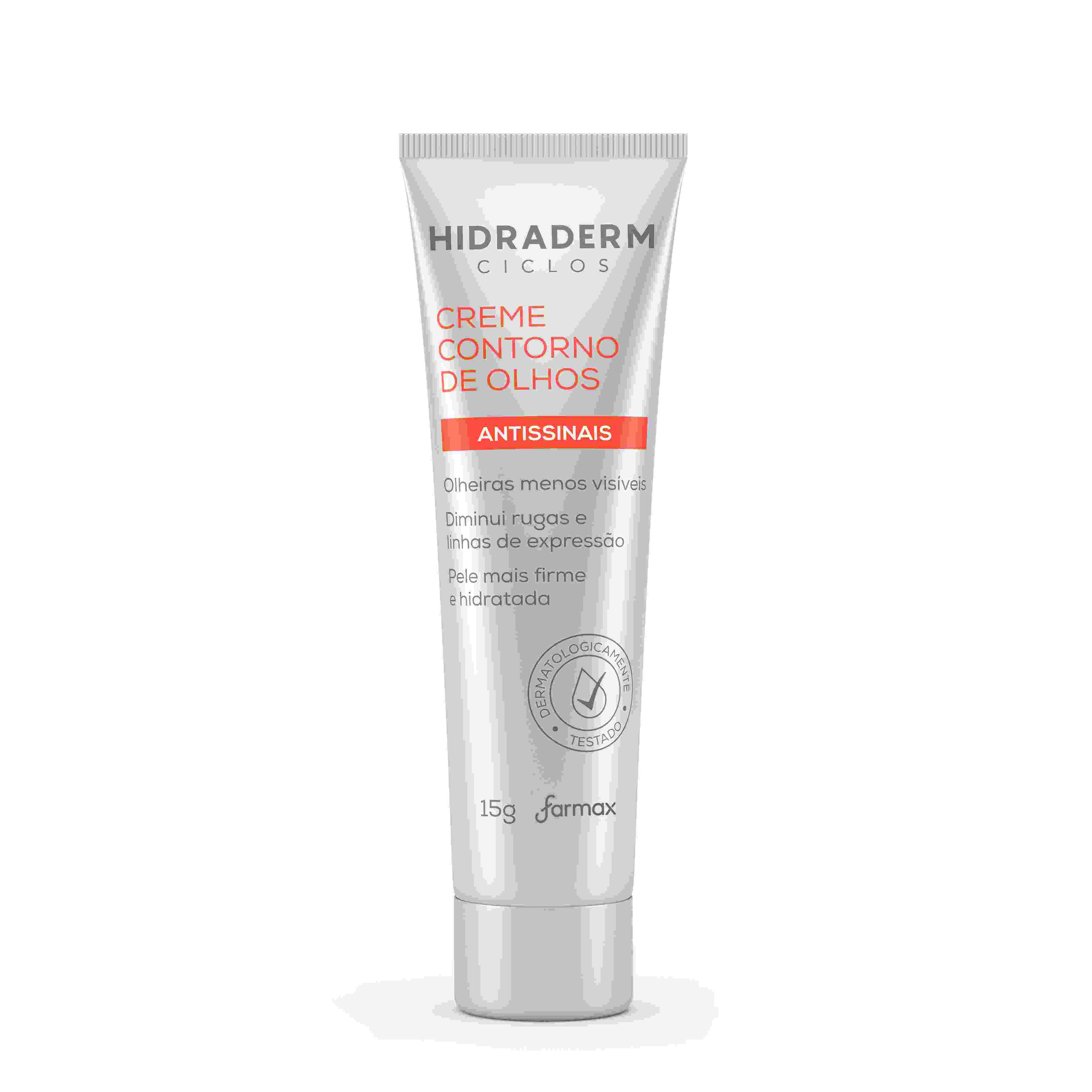 CREME CONTORNO DE OLHOS ANTISSINAIS HIDRADERM CICLOS 15G                                            