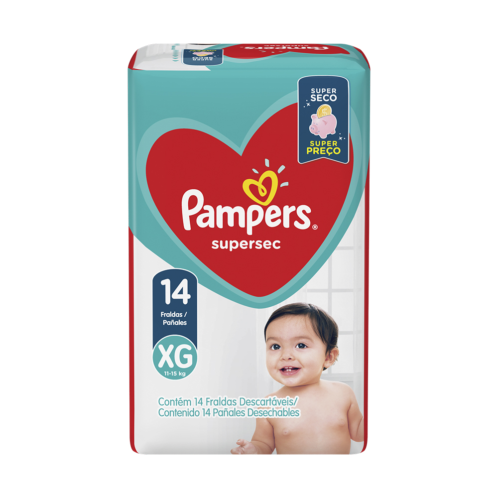 FRALDA PAMPERS SS XG ECONOMICA C/14UN                                                               