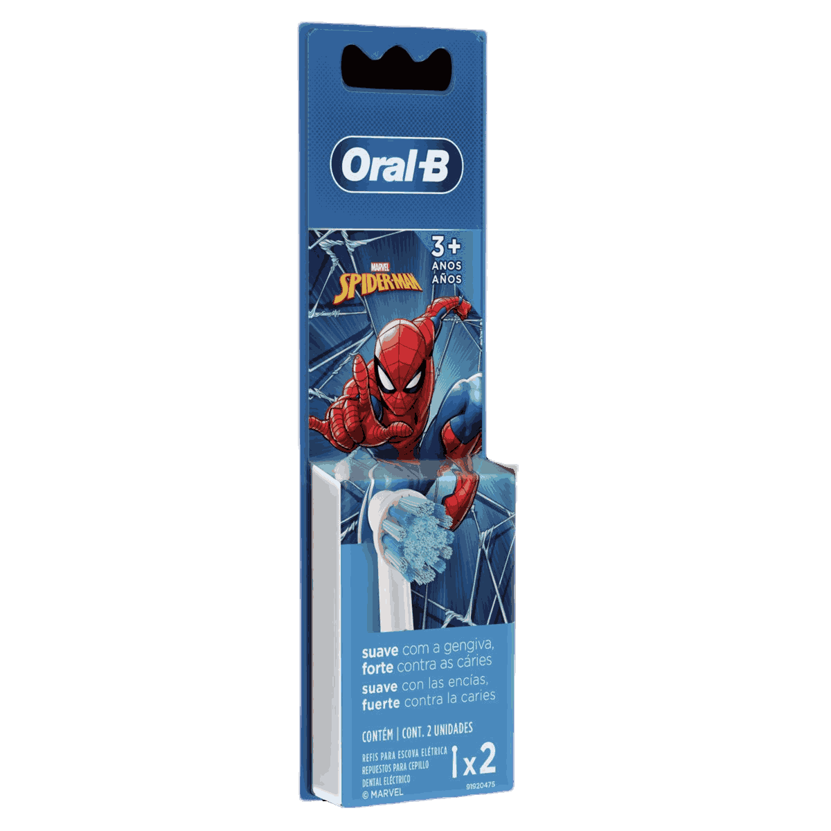 REFIL ORAL-B P/ESC.ELETRICA KIDS SPIDER MAN C/2UN                                                    image number null