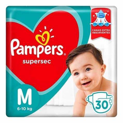FRALDA PAMPERS SS M PACOTAO C/30UN                                                                  