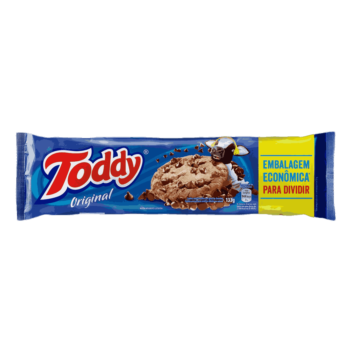 COOKIES TODDY BAUNILHA C/GOTAS DE CHOCOLATE 133GR                                                   