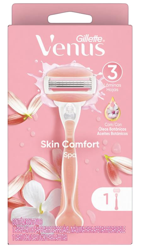 APARELHO DEPILATORIO VENUS 3 RECARGA SKIN COMFORT SPA GILLETTE C/1UN                                
