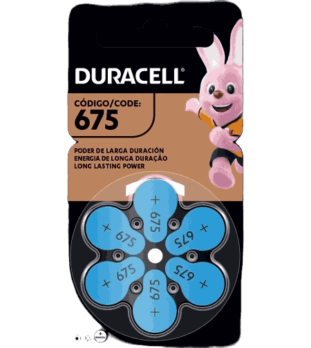 PILHA DURACELL AUDITIVA 675 C/6                                                                     